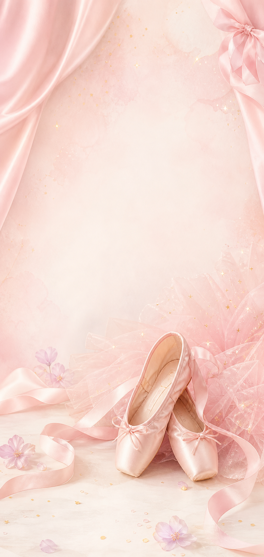Sapatilhas de bailarina em cetim rosa