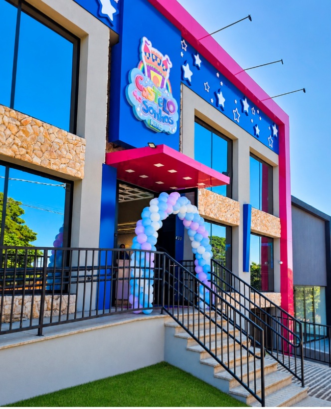 Fachada do Castelo dos Sonhos Buffet